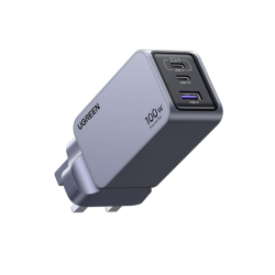 UGREEN Nexode Pro 100W USB C Charger【Upgraded GaN II Tech】 3-Port GaN Laptop Charger Type C Compact Fast Wall Charger Adapter for MacBook Pro/Air, Dell XPS, iPad Pro, iPhone, Samsung, Steam Deck, etc Model:X757